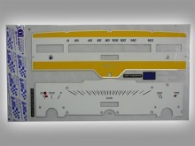 Вставка в панель приборов для ВАЗ 2101, Ока, жёлтая